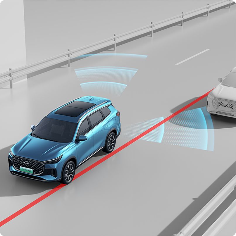 chery tiggo 8 csh ระบบตรวจจับจุดบอด